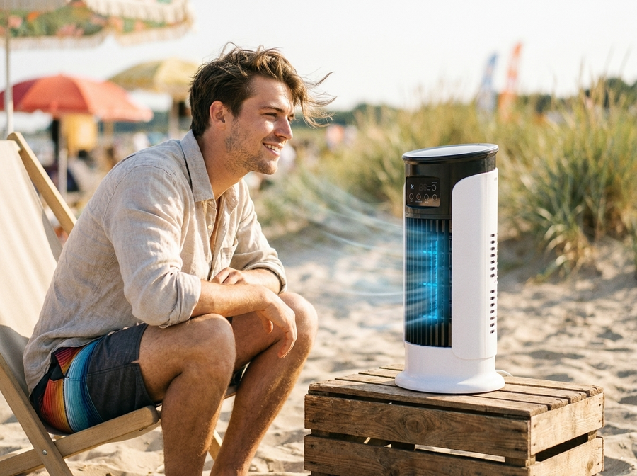 Desk, bedroom, kitchen — wherever the heat builds up
